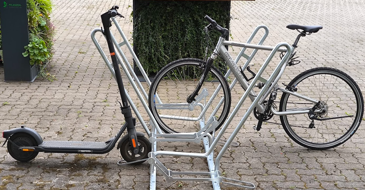 Bike and Scooter Combo Rack