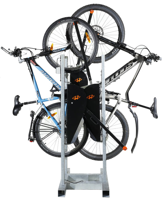 vertical bike rack multiple bikes, most space efficient